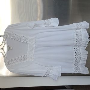 White Swimsuit Cover up